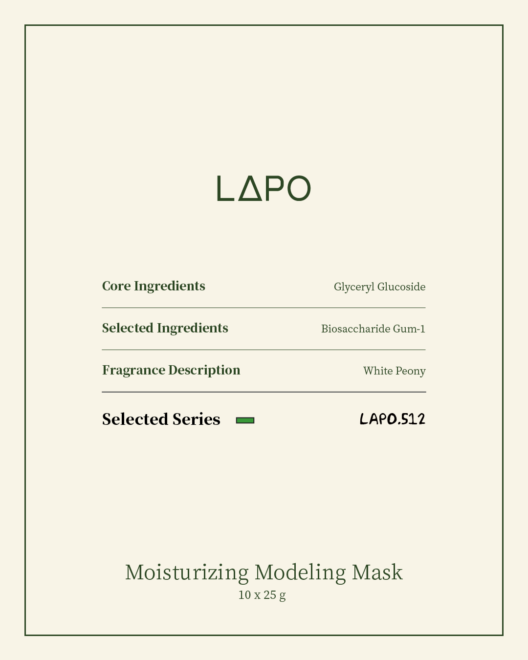 LAPO Moisturising Modeling Mask