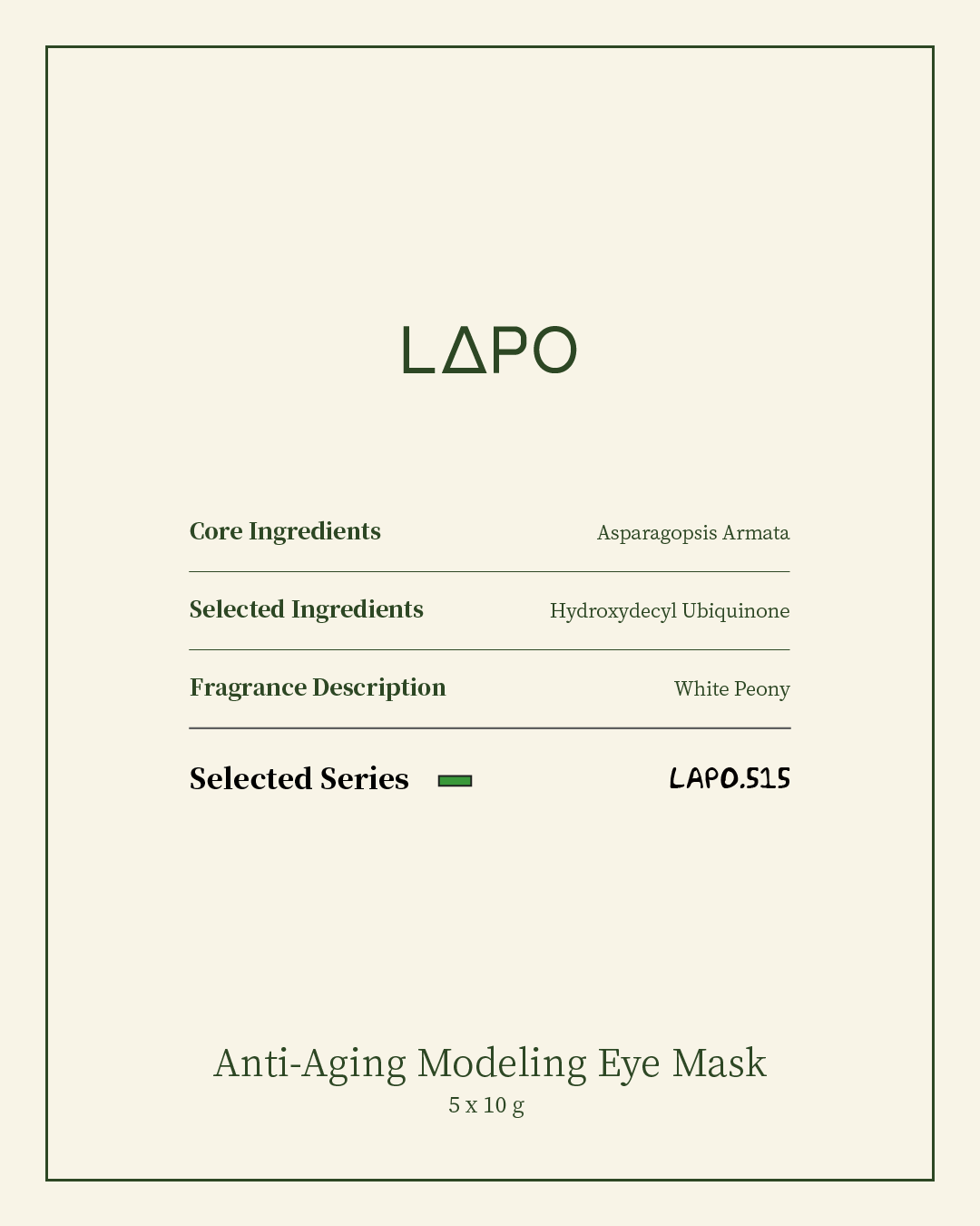 Anti-Aging Modeling Eye Mask