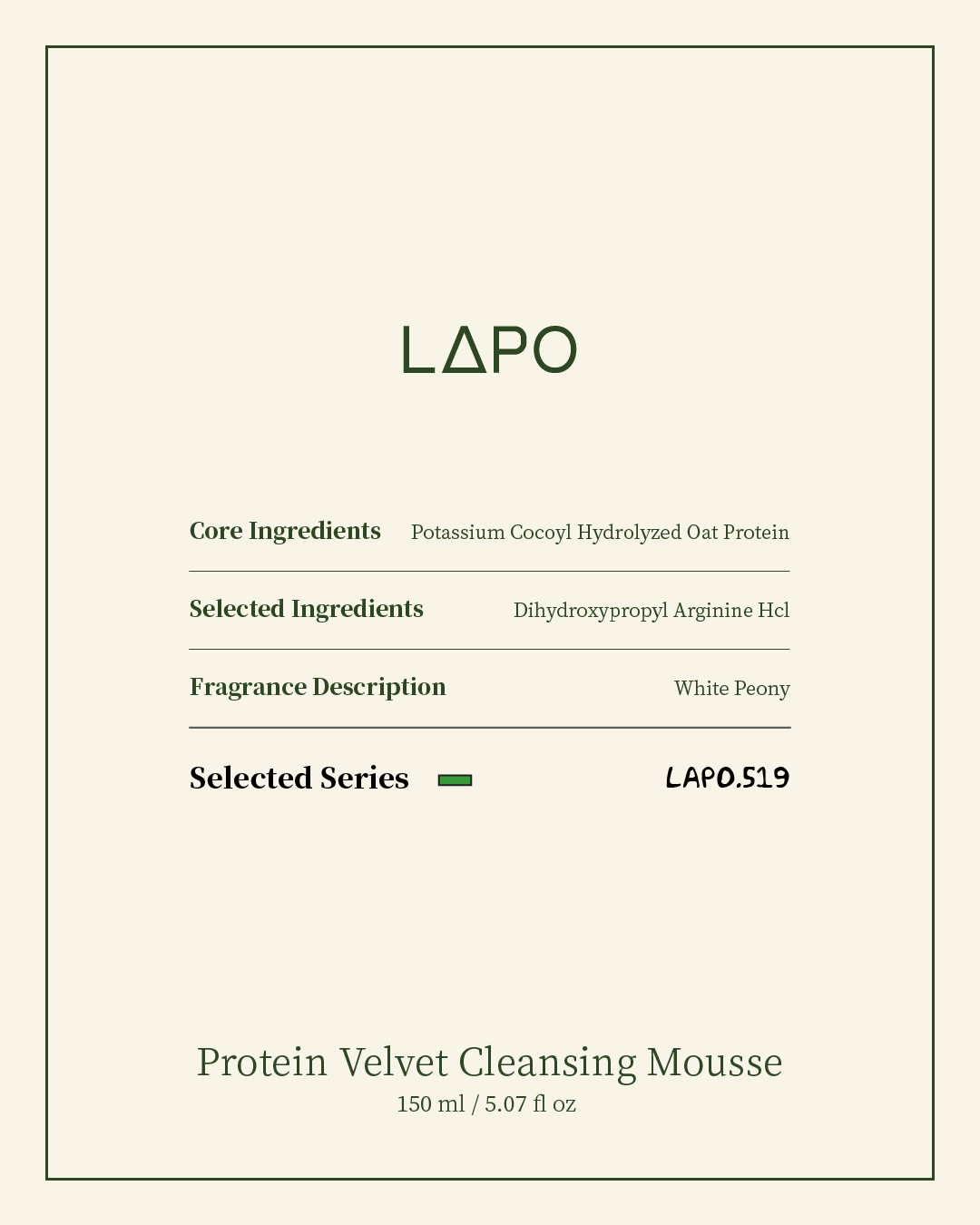 Protein Velvet Cleansing Mousse