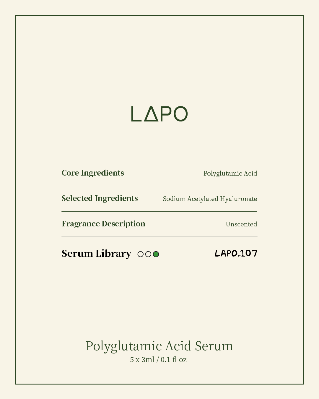 Polyglutamic Acid Serum